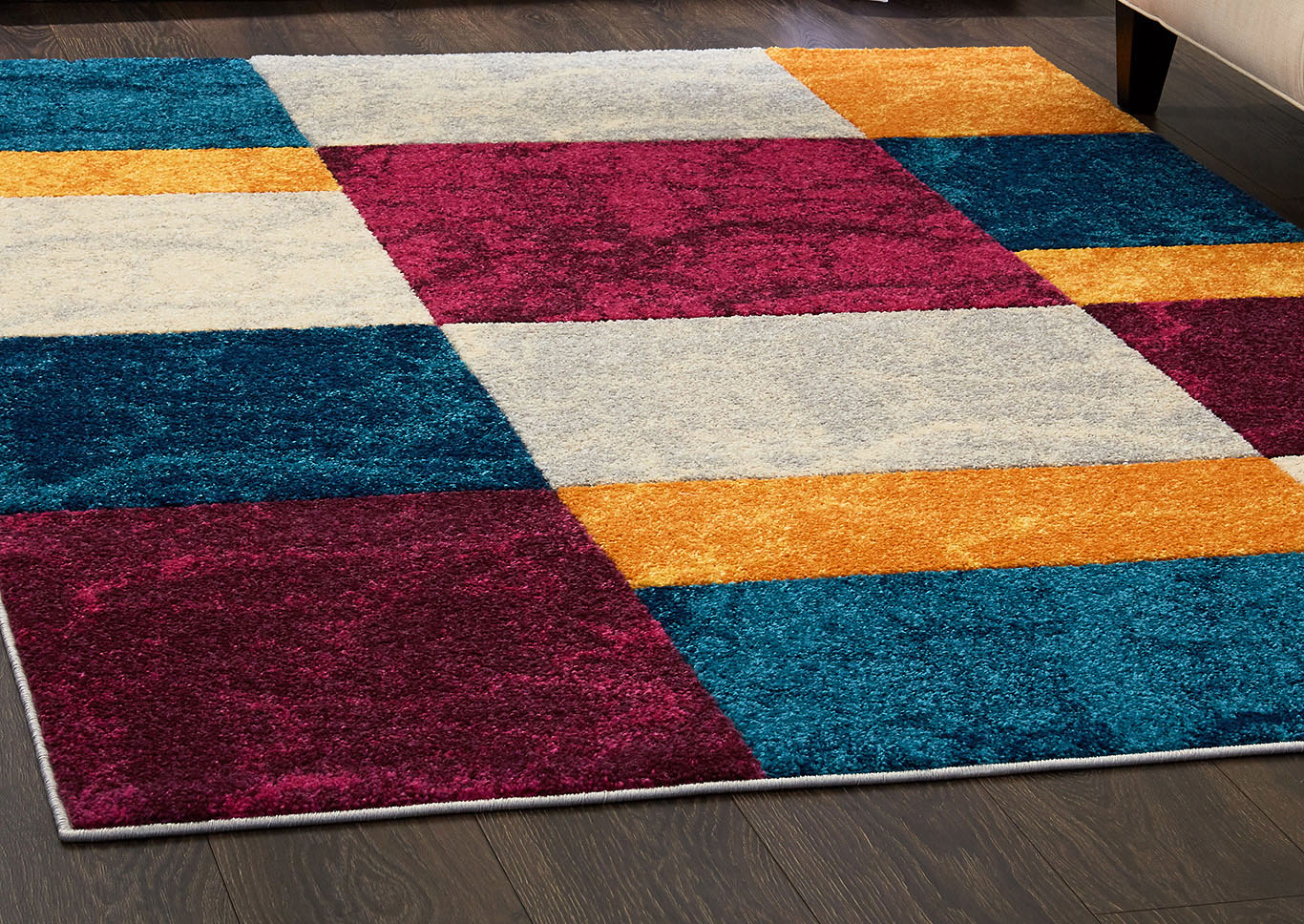 Tribeca Jackson Multi-Purple Area Rug,Home Dynamix